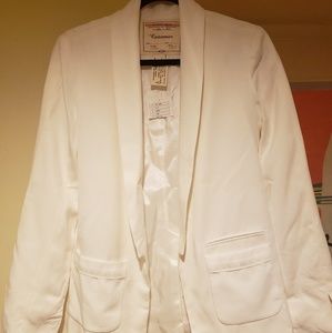 Anthropologie Cartonnier White Blazer Size 4